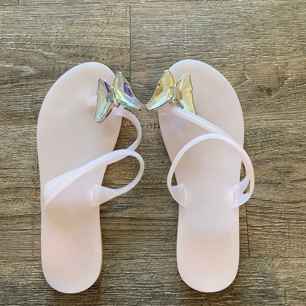 CT woman’s pink butterfly sandals size 10